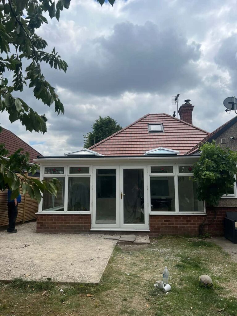 This is a photo of a hipped roof on a bungalow that has just had roof repairs carried out. Works carried out by TRP Roofing Anlaby