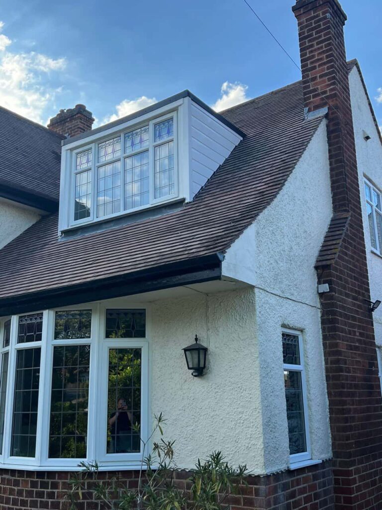 This is a photo of a dormer window which has just had some repairs carried out where the roof and the dormer meet. Works carried out by TRP Roofing Anlaby